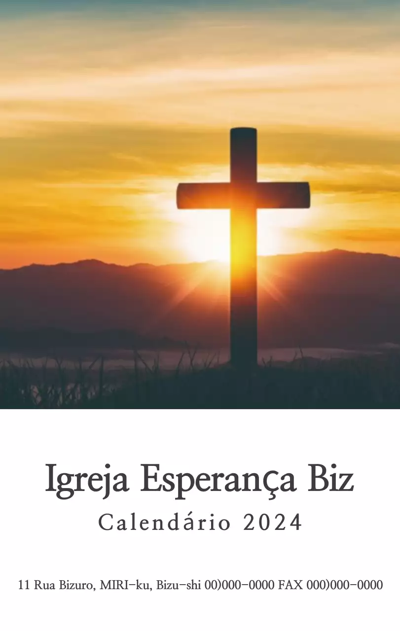 Caligrafia simples Promoção da igreja bíblica