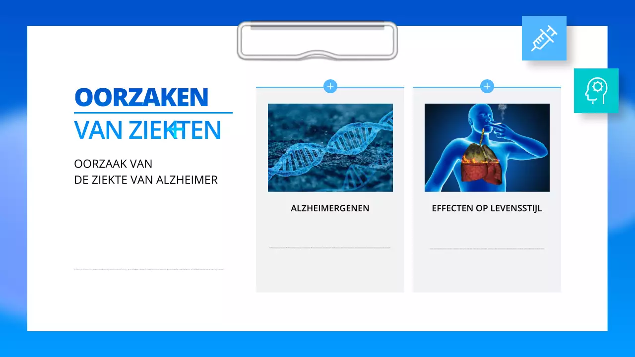 blauwe professionele alzheimers ziektegids