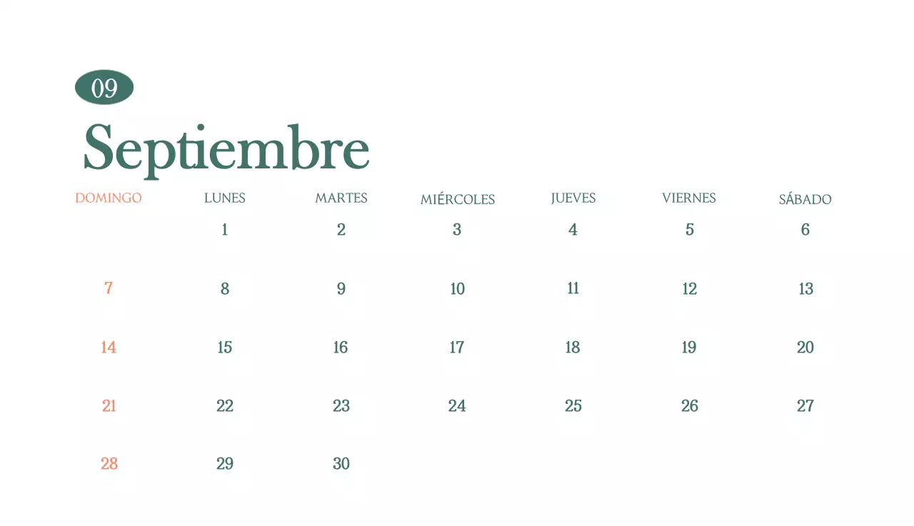 Un moderno calendario de cafeterías con recomendaciones para la bebida del mes