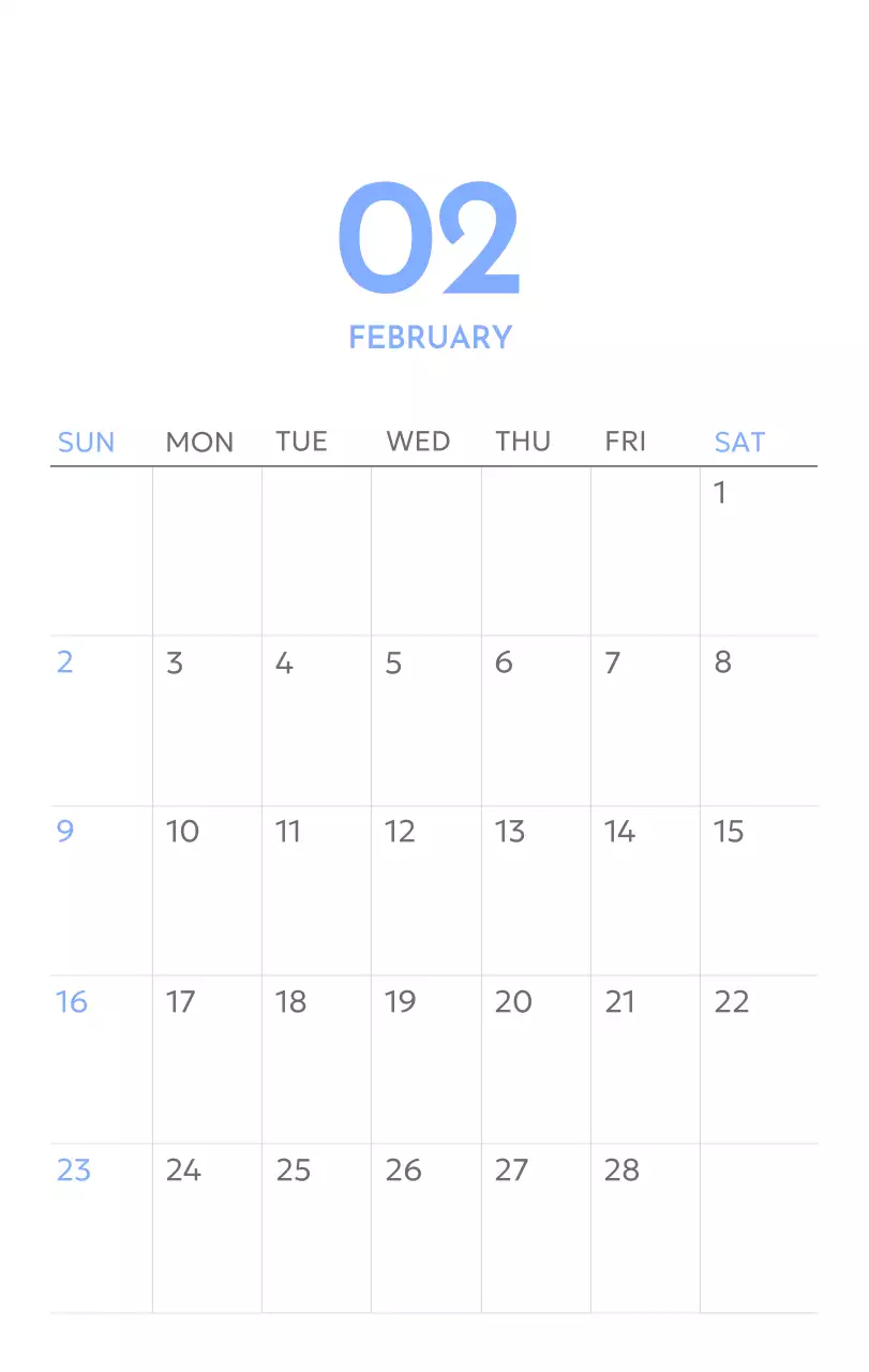 Kalender pelacak sasaran foto dengan percikan warna biru