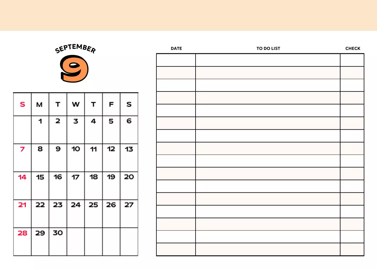 Colorful calendars with a variety of retro illustrations