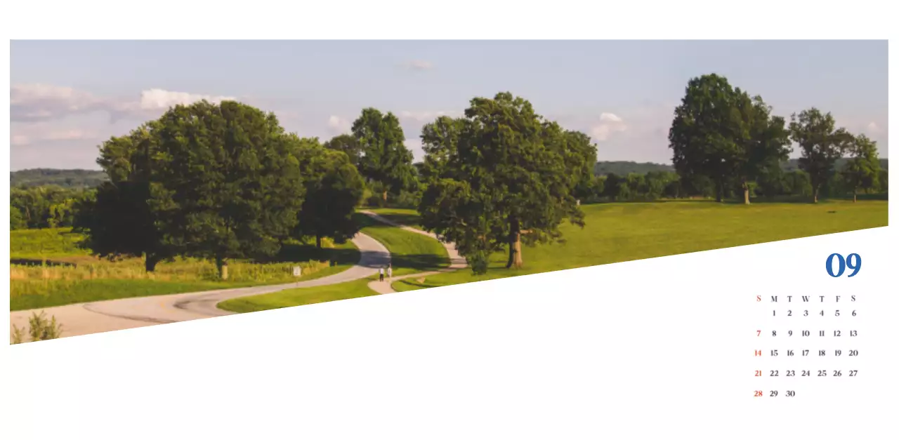 Blauer moderner Krankenhauskalender