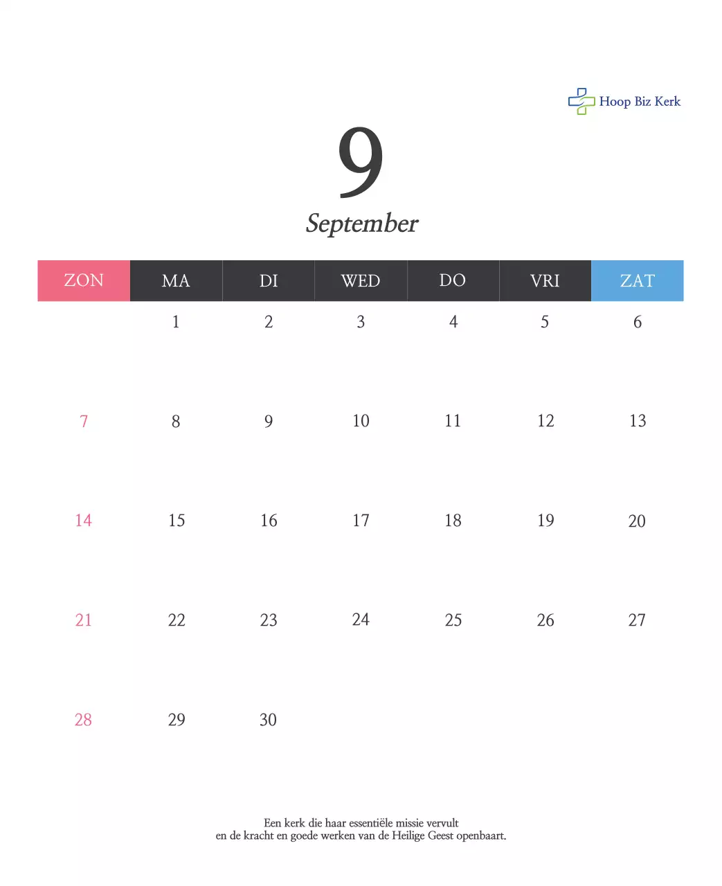 Eenvoudige kalligrafie Bijbel Kerk Promotie