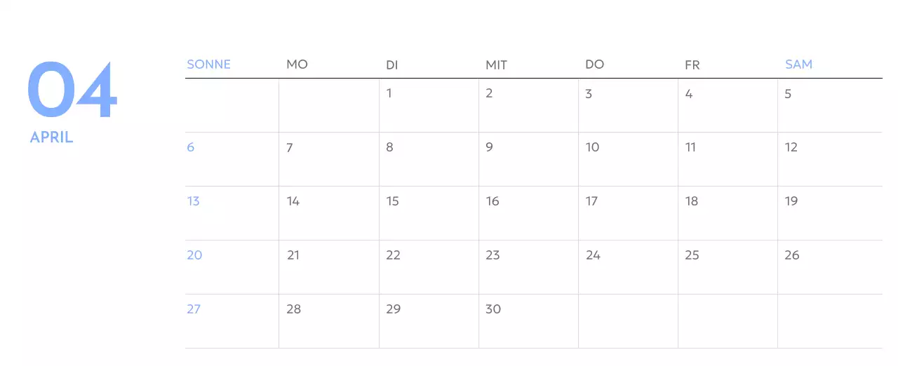 Foto-Zielverfolgungskalender mit einem Hauch von Blau