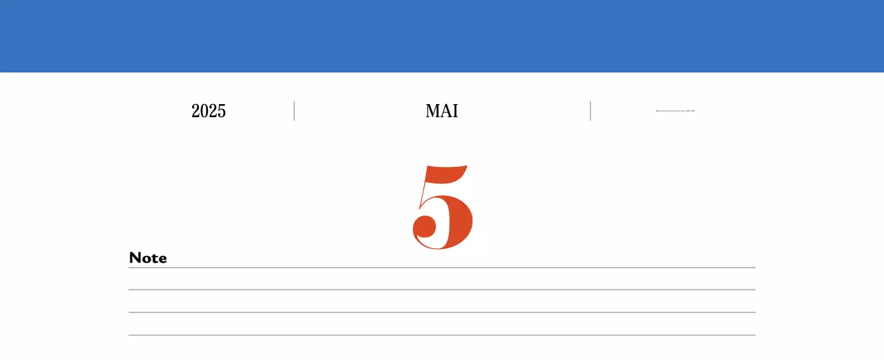 Calendrier de mémoire rétro en rouge