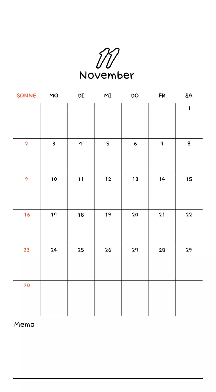 Niedlicher Fotokalender