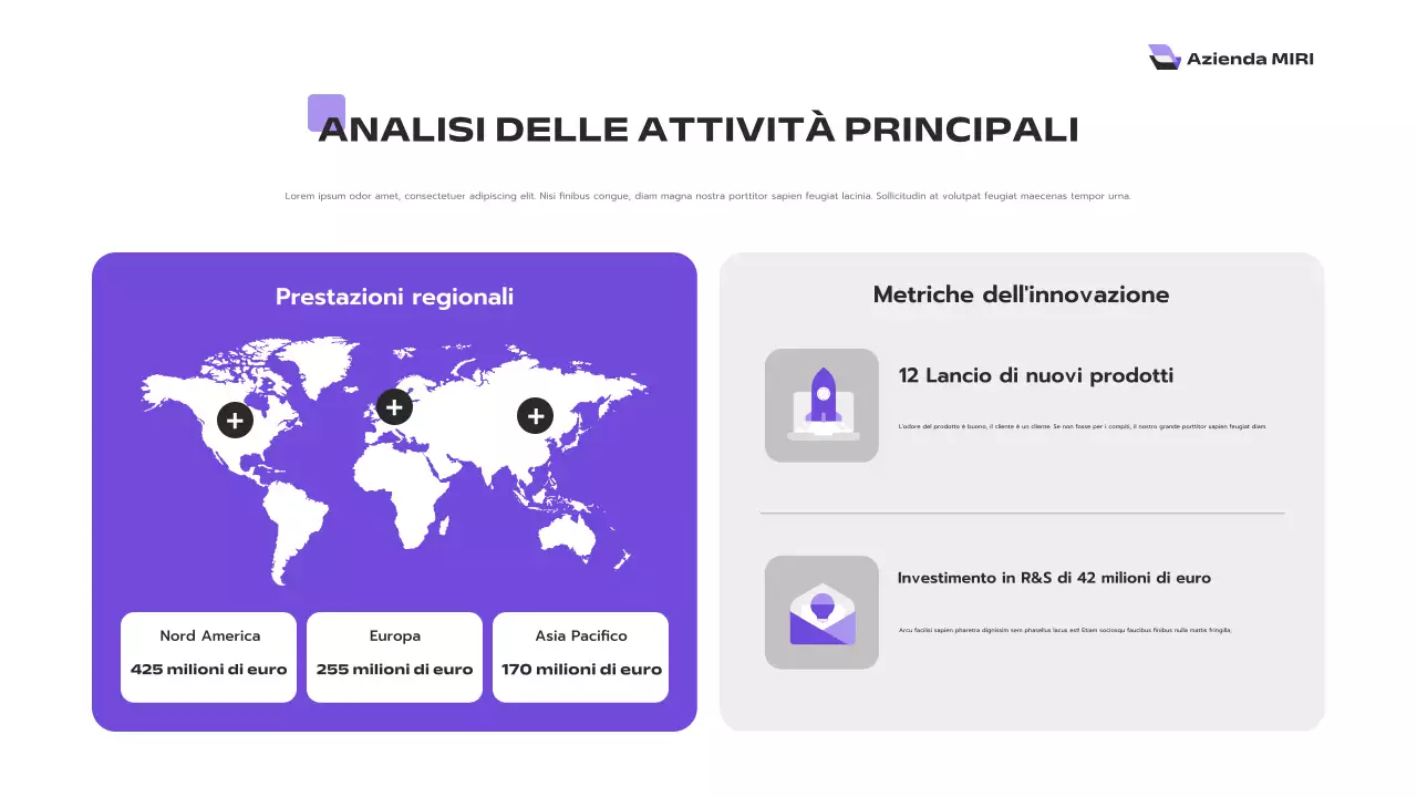 relazione aziendale moderna viola