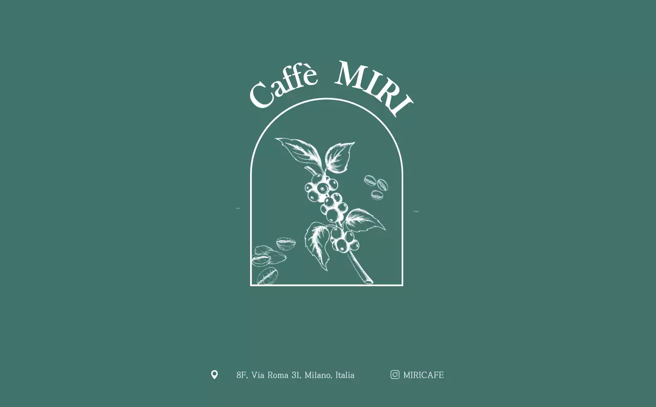 Un moderno calendario dei caffè con i consigli per la bevanda del mese