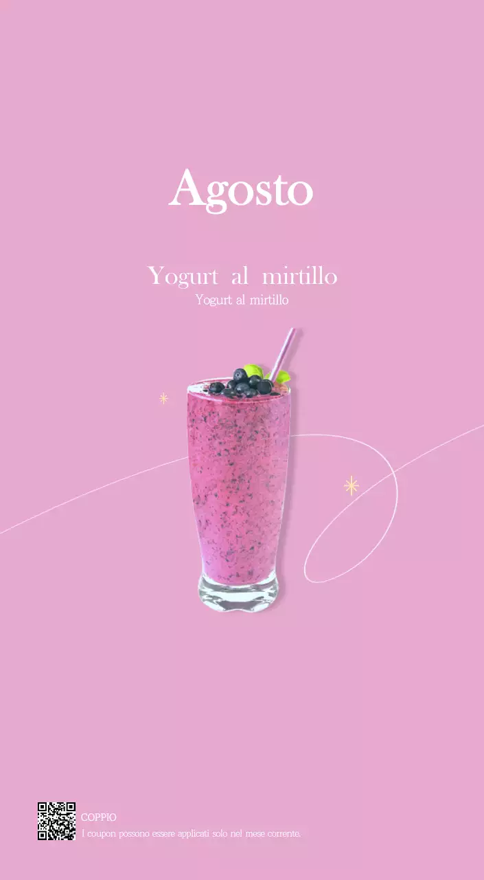 Un moderno calendario dei caffè con i consigli per la bevanda del mese