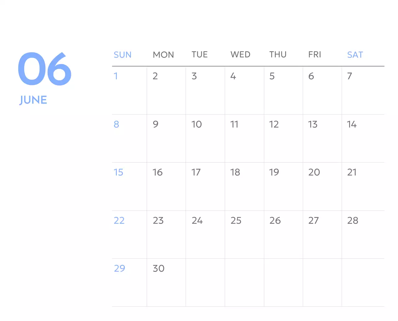 青色が映えるフォトゴールトラッカーカレンダー