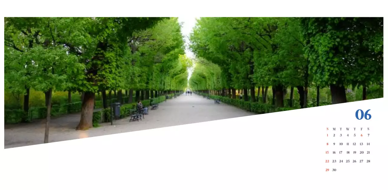 Blauer moderner Krankenhauskalender