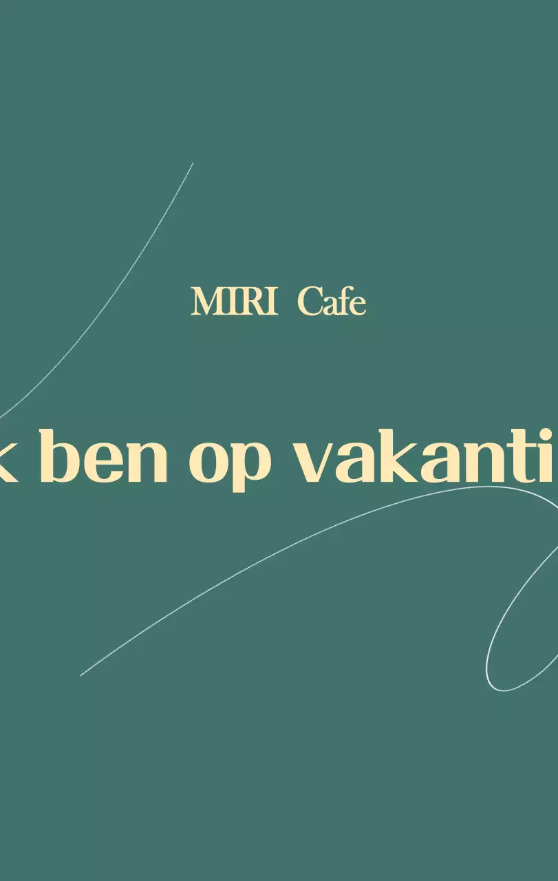 Een moderne cafékalender met aanbevelingen voor de drank van de maand