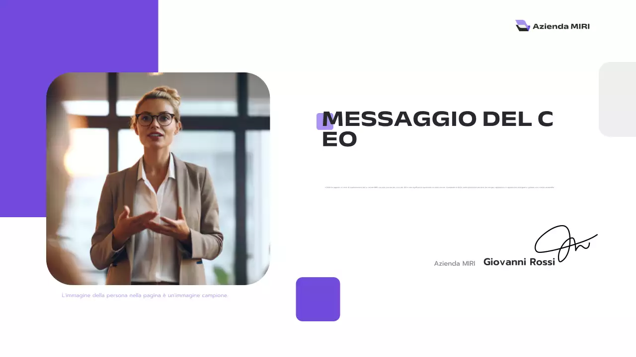 relazione aziendale moderna viola