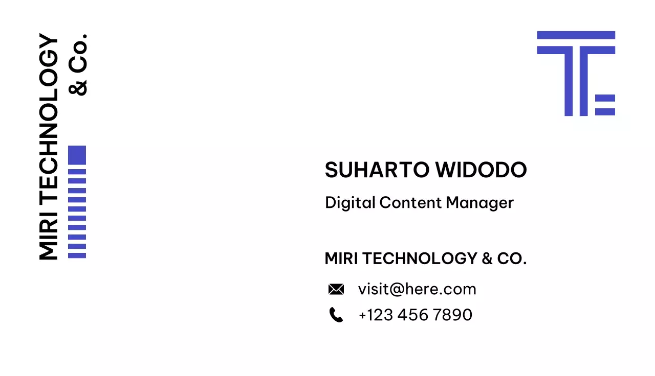 White Modern Business Card