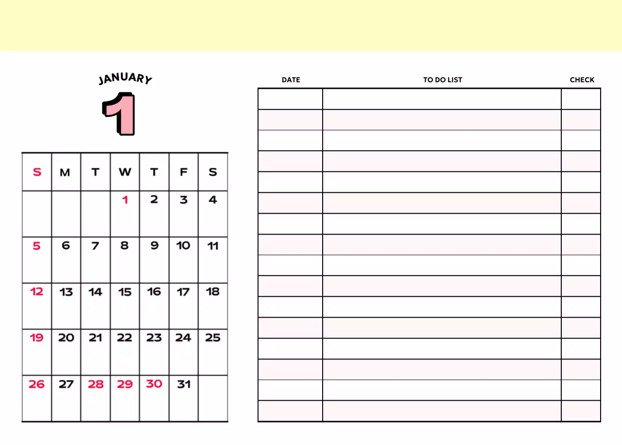 Colorful calendars with a variety of retro illustrations