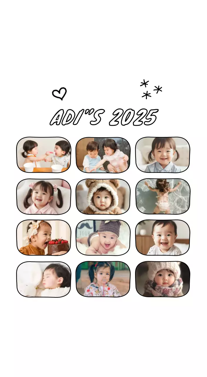 Bonito calendario con fotos