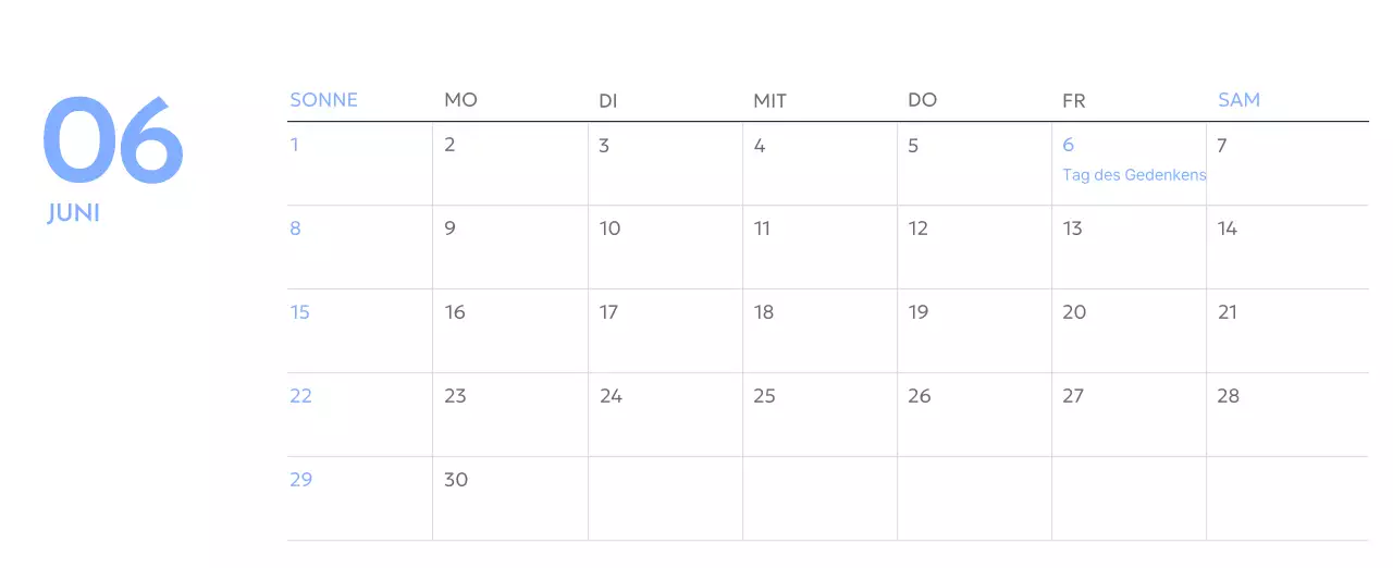 Foto-Zielverfolgungskalender mit einem Hauch von Blau