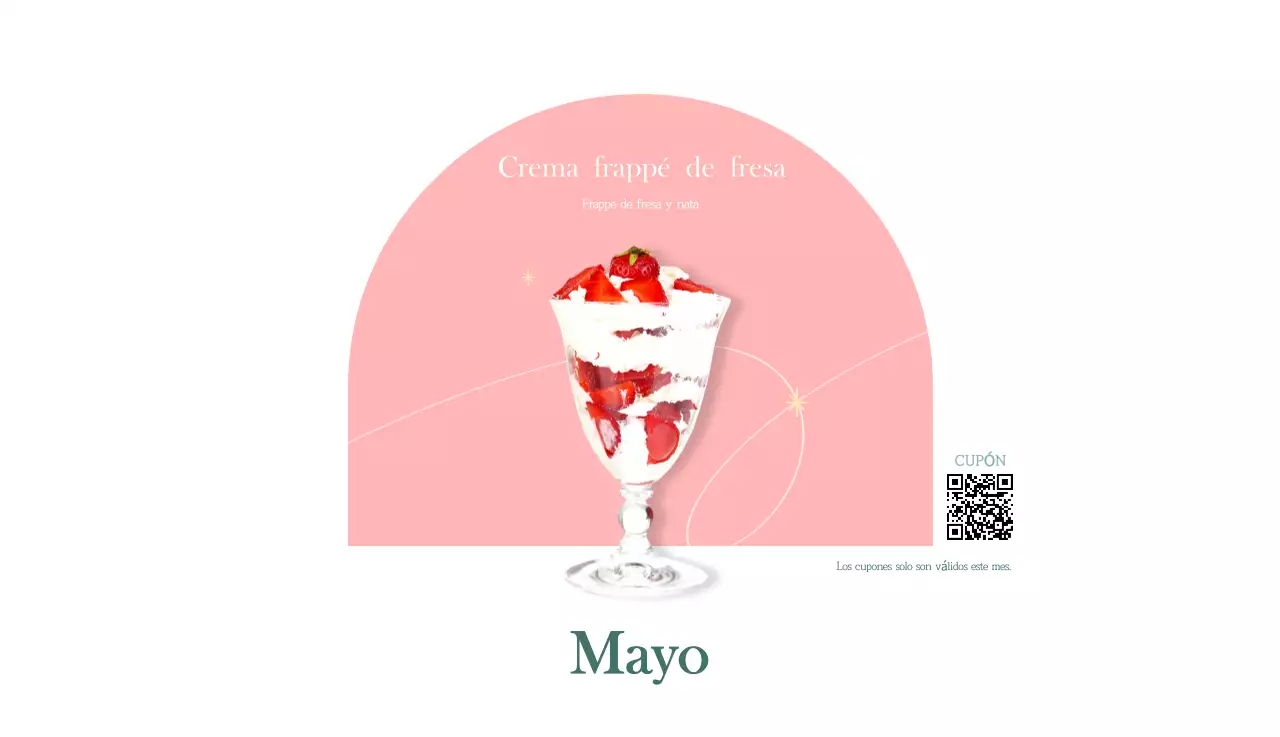 Un moderno calendario de cafeterías con recomendaciones para la bebida del mes