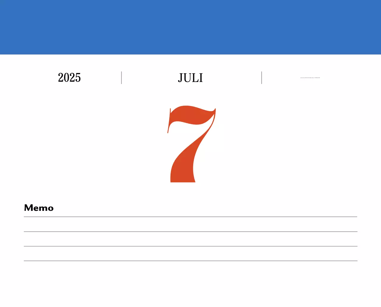 Retro-Konzept Erinnerungskalender in rot