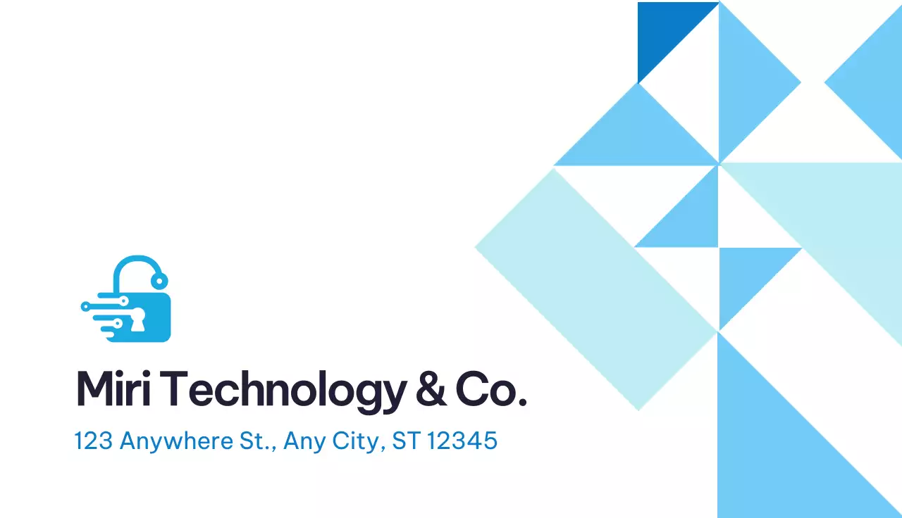 Blue Modern Business Card