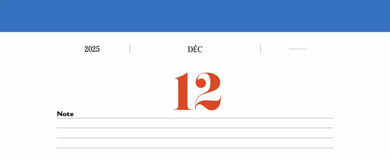 Calendrier de mémoire rétro en rouge
