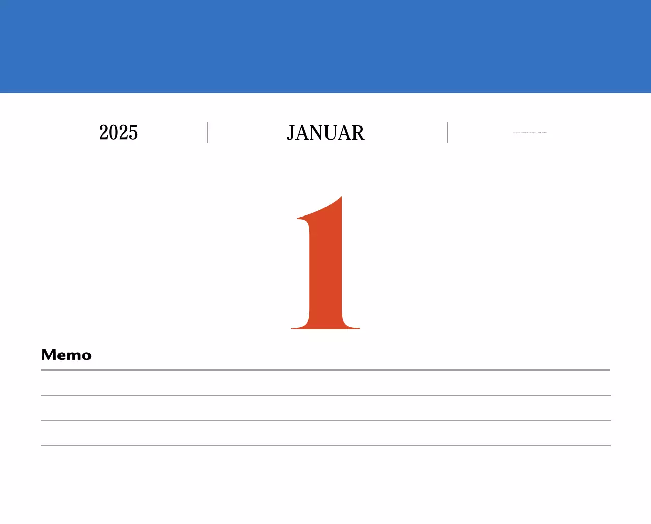 Retro-Konzept Erinnerungskalender in rot