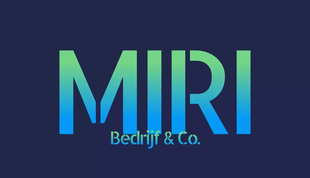 groen modern visitekaartje