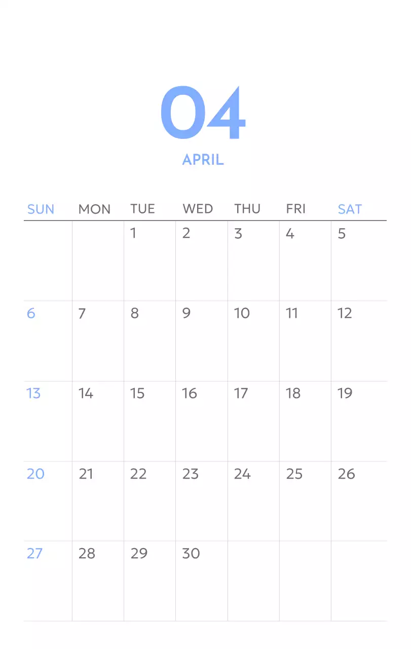 Kalender pelacak sasaran foto dengan percikan warna biru