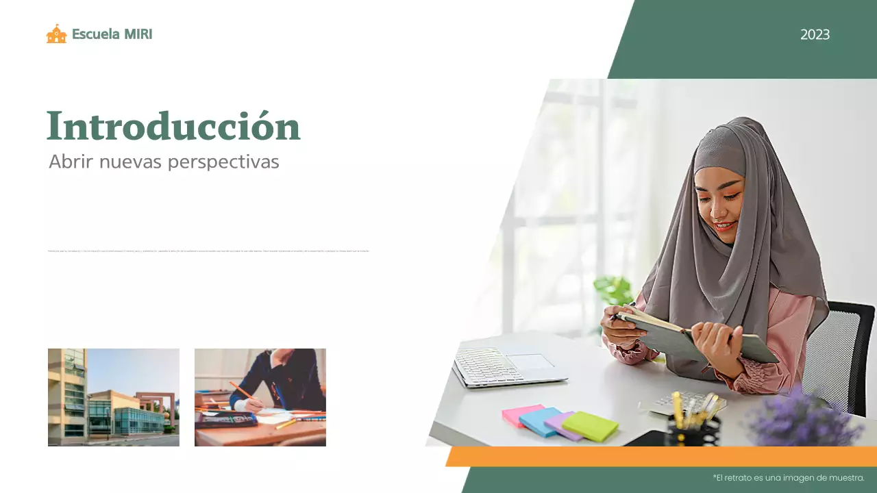 clase de educación moderna ecológica