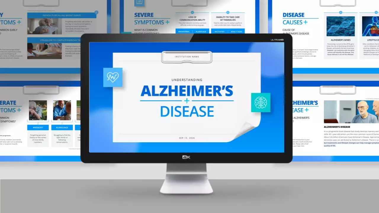 blauwe professionele alzheimers ziektegids