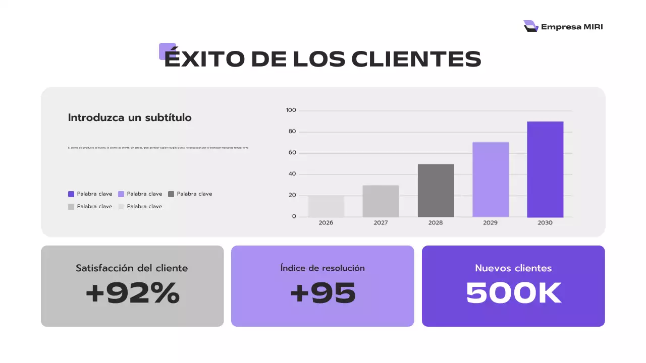 informe sobre la empresa moderna púrpura