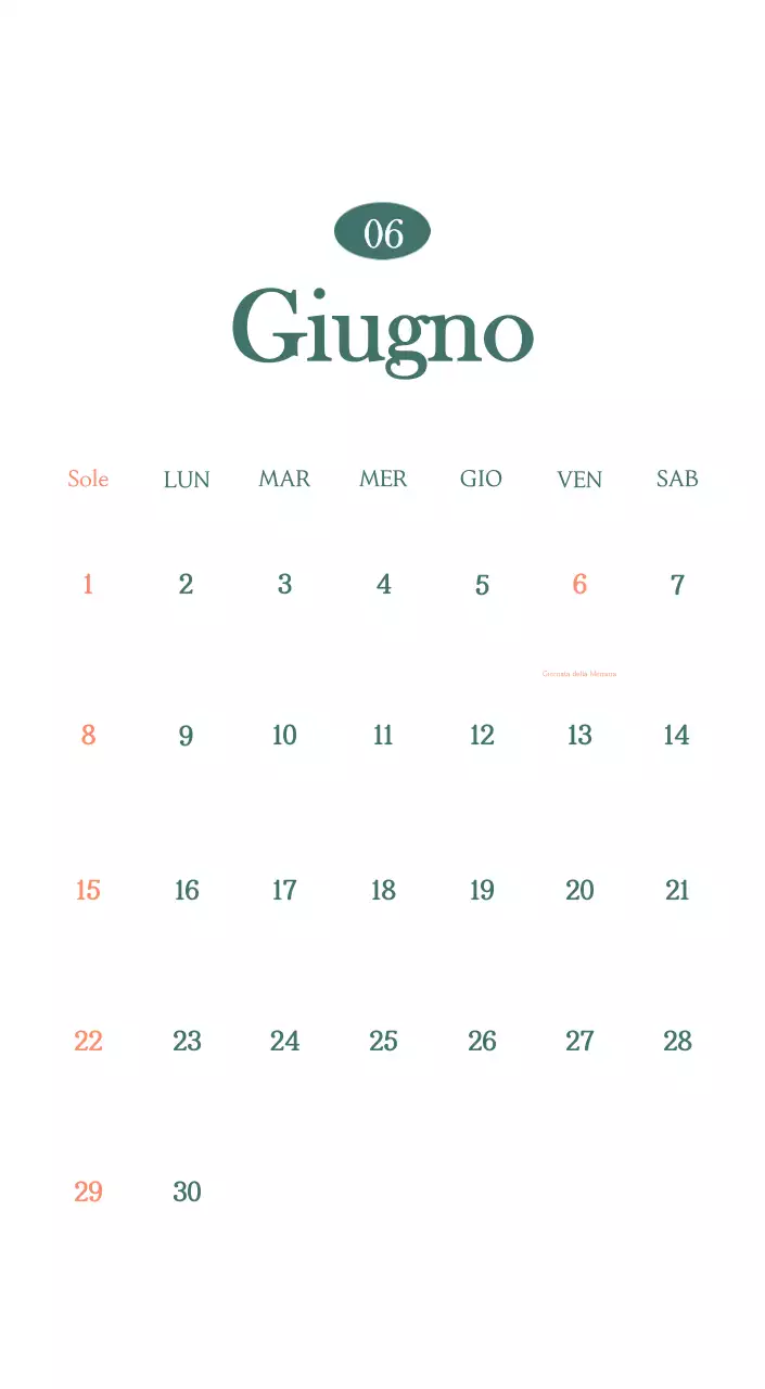 Un moderno calendario dei caffè con i consigli per la bevanda del mese