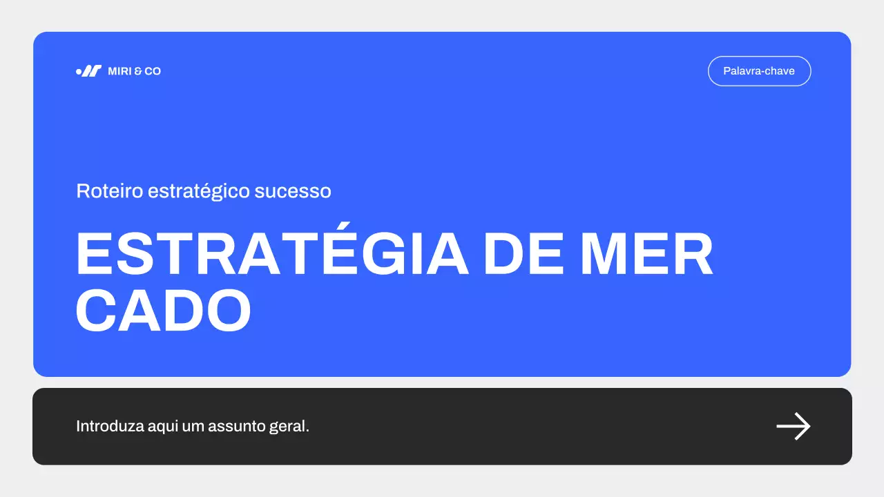 Guia de estratégia de marketing moderno azul