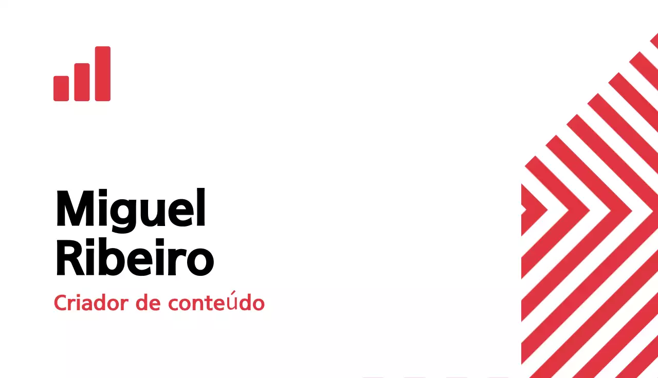 cartão de visita moderno vermelho