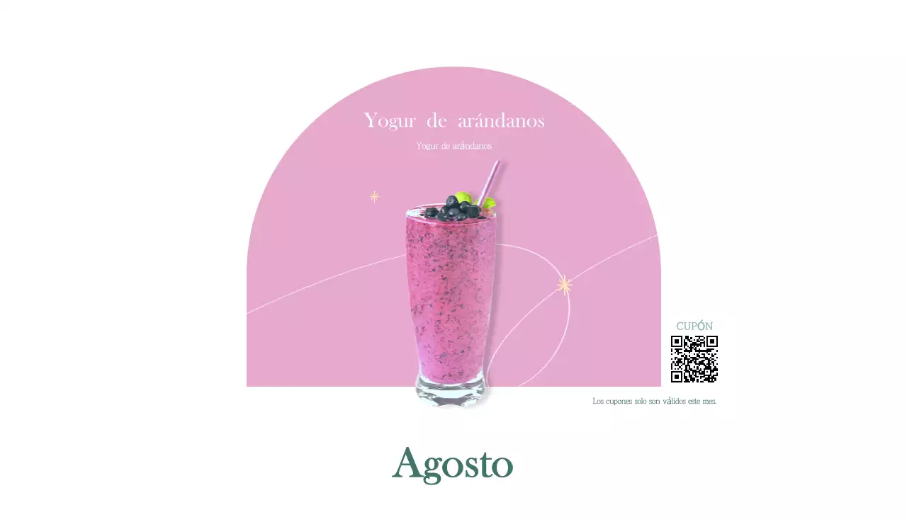 Un moderno calendario de cafeterías con recomendaciones para la bebida del mes