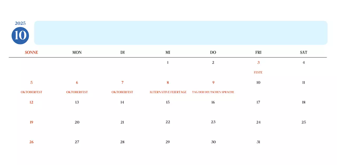 Blauer moderner Krankenhauskalender
