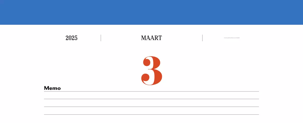 Retro concept memory kalender in rood