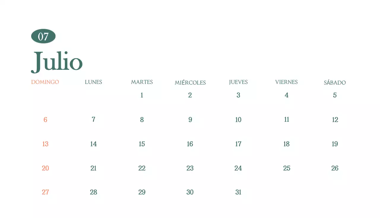Un moderno calendario de cafeterías con recomendaciones para la bebida del mes