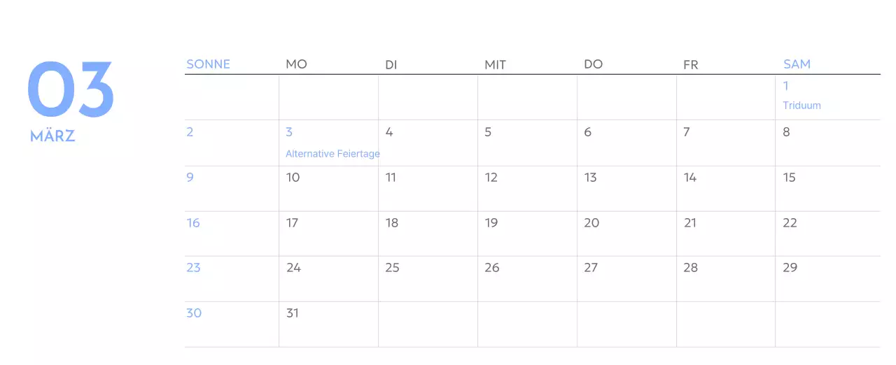 Foto-Zielverfolgungskalender mit einem Hauch von Blau