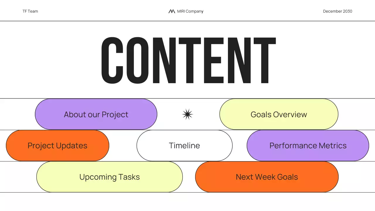 다채로운 트렌디한 비즈니스 보고서 프레젠테이션