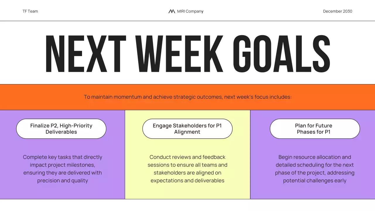 다채로운 트렌디한 비즈니스 보고서 프레젠테이션