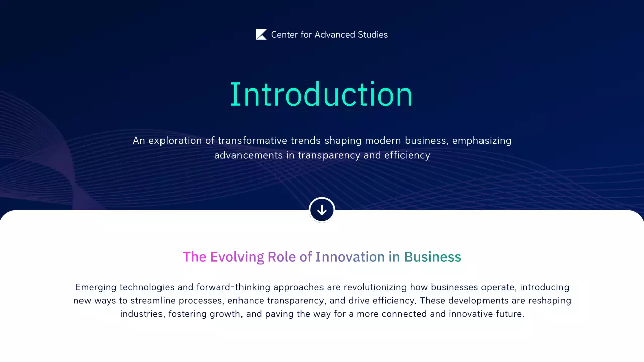 Blue Modern Business Presentation