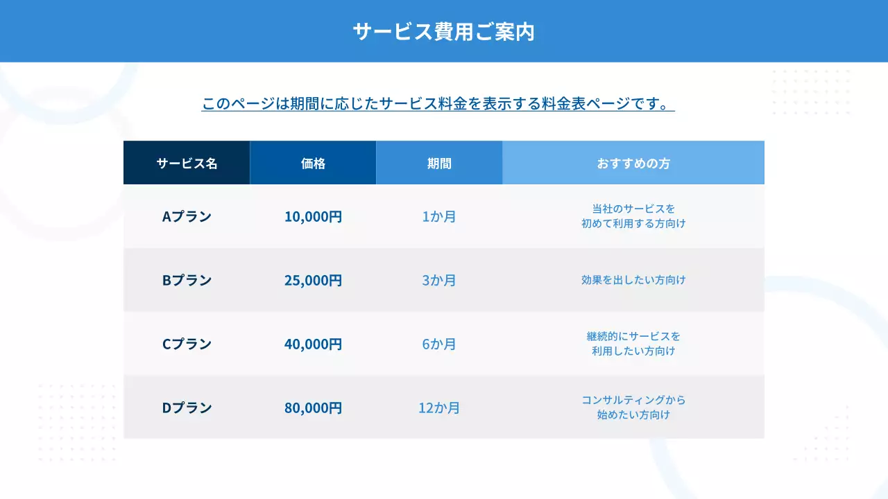 青 シンプル アプリ 提案書 プレゼンテーション