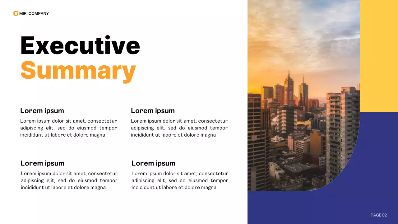 Blue Modern Business Report Presentation