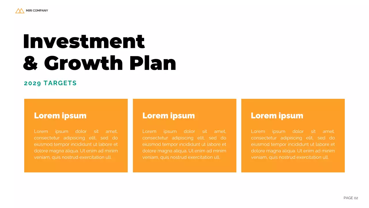 Orange Modern Business Report Presentation