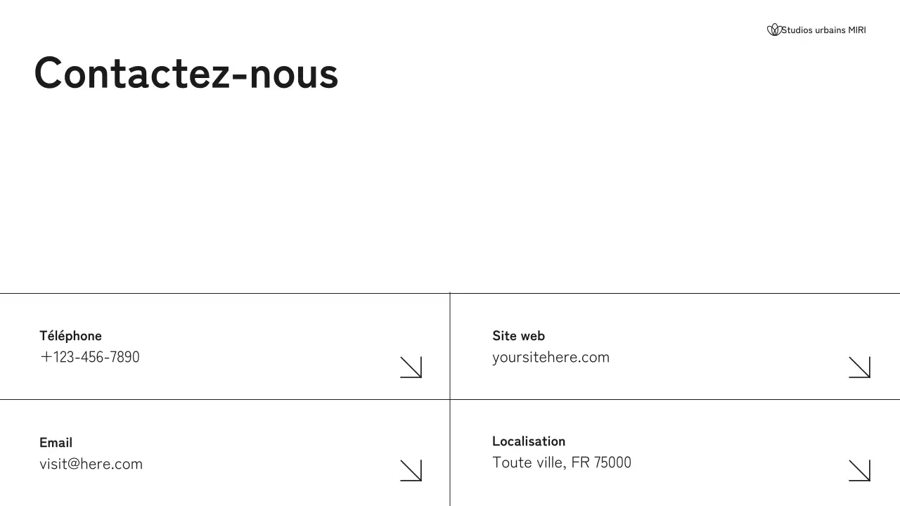 Portefeuille d'architecture moderne en noir et blanc