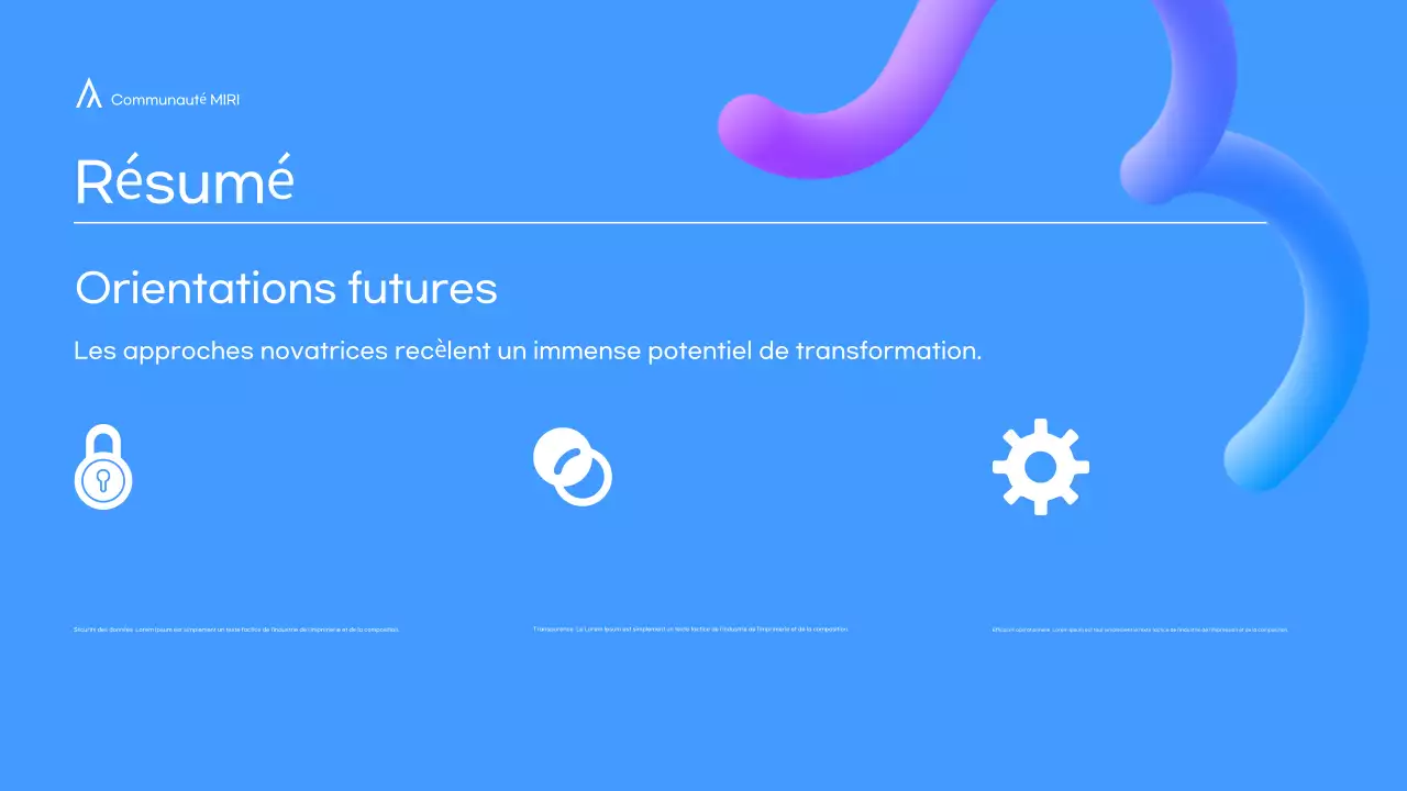 Présentation de conférence moderne, crème et formes 3D en couleur