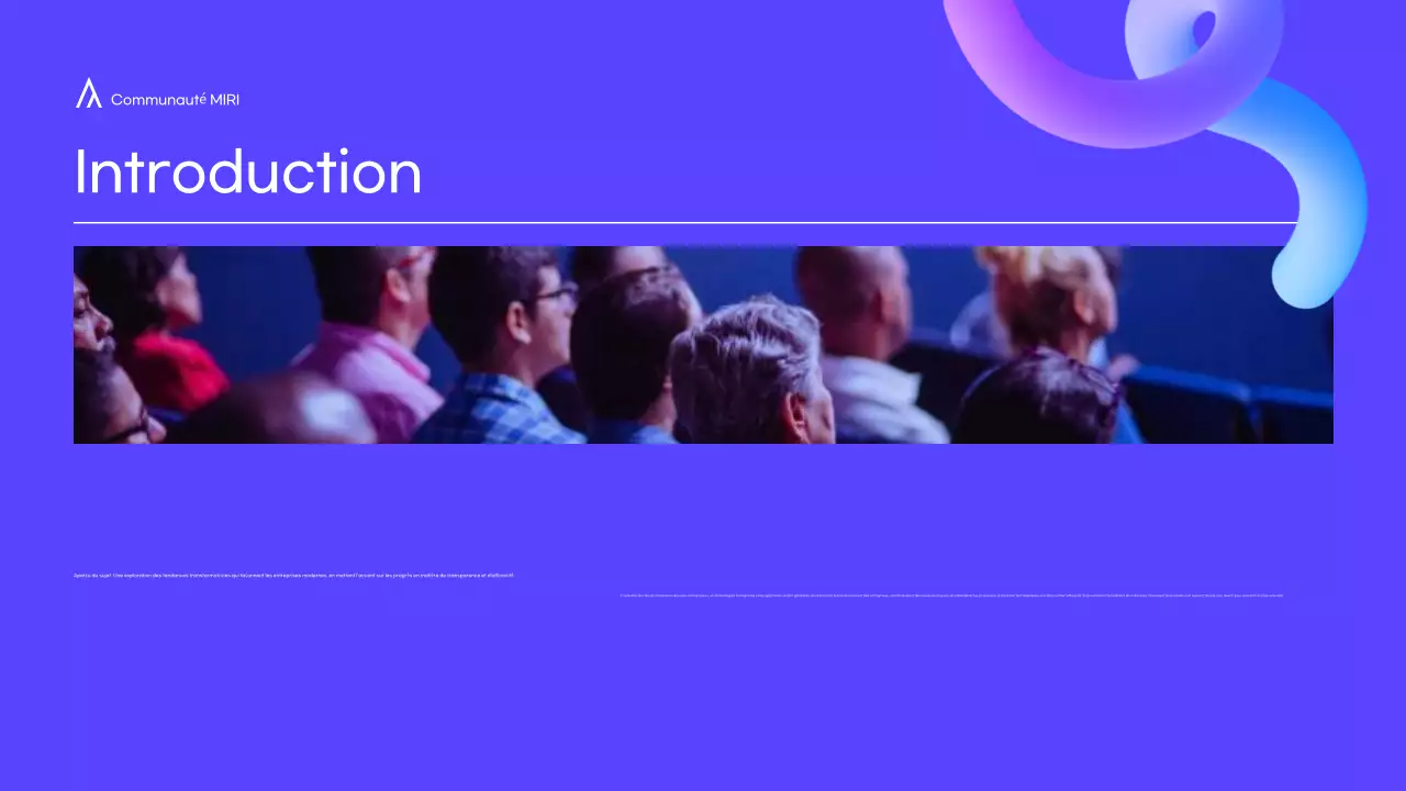 Présentation de conférence moderne, crème et formes 3D en couleur