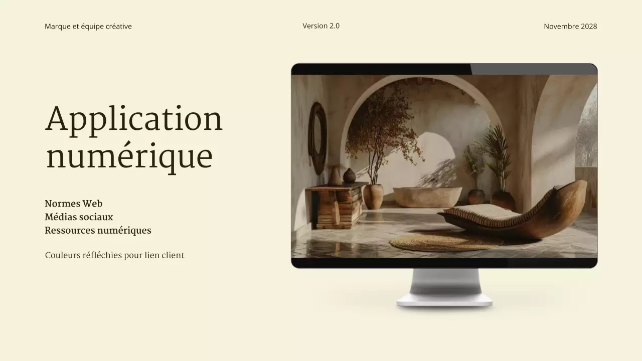 ligne directrice de la marque beige