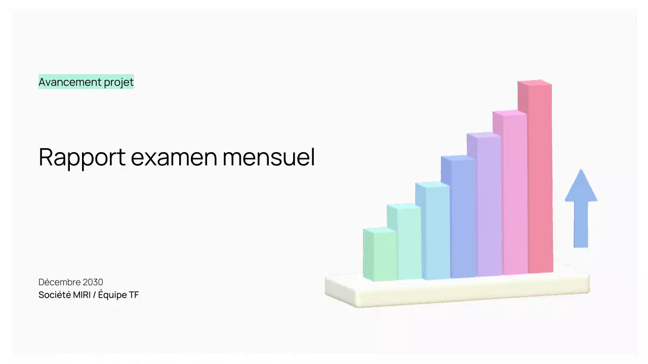 Présentation du rapport mensuel de Trendy Business